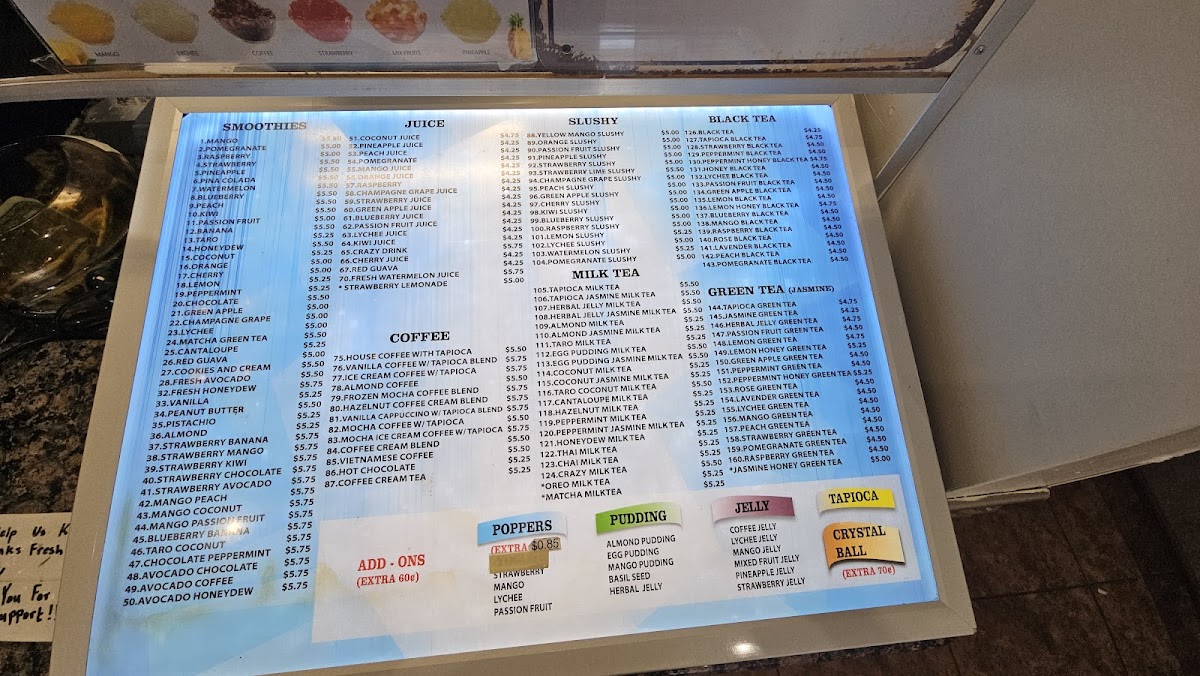 Boba Tea Lounge Menu - Image 3