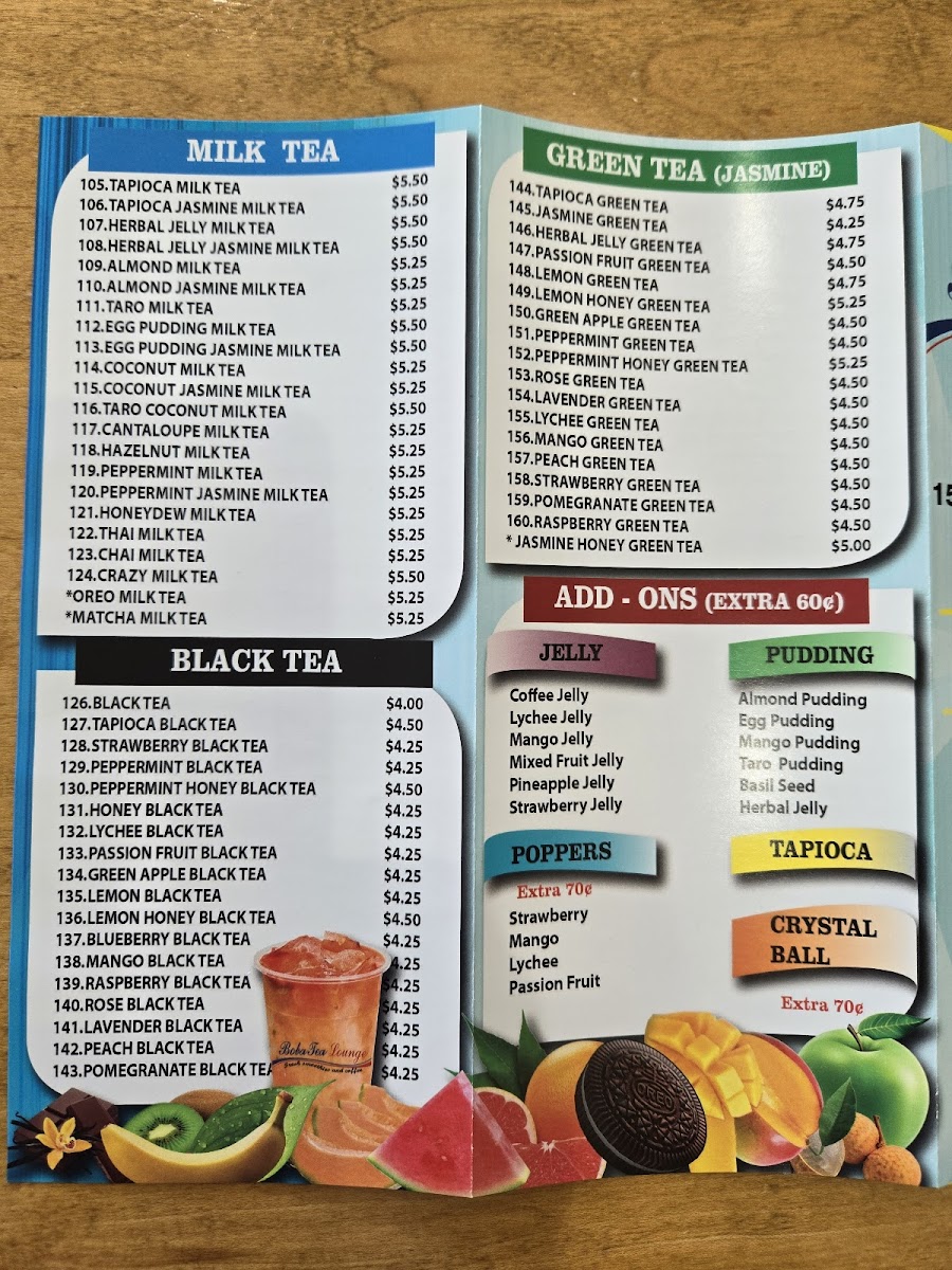Boba Tea Lounge Menu - Image 5